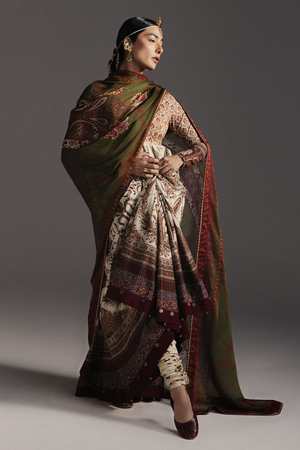 Zara Shahjahan Anarkali Festive Luxury Lawn- Best Seller