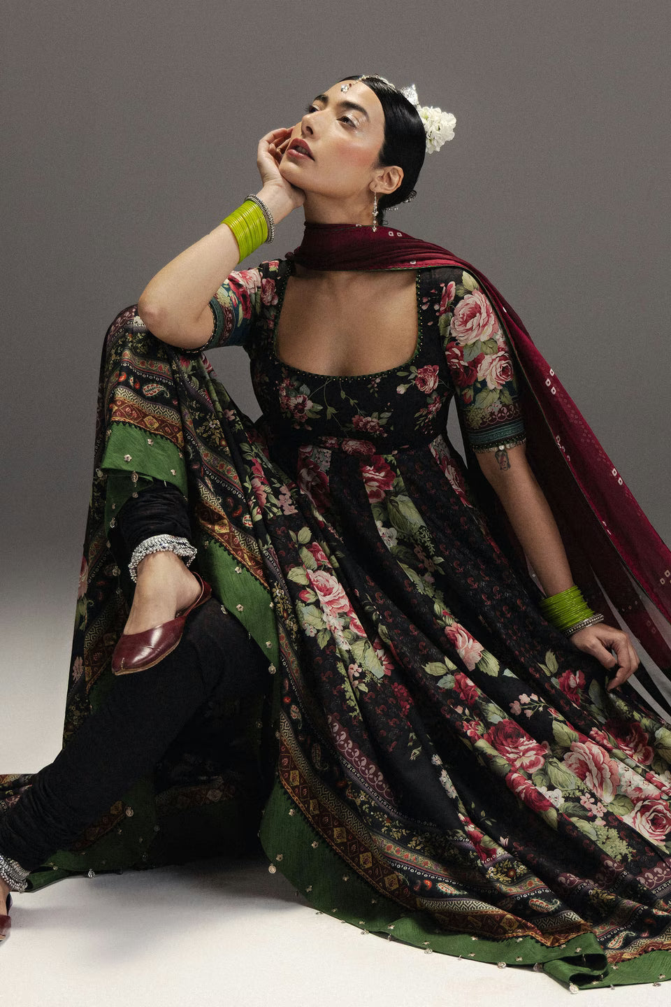 Zara Shahjahan Anarkali Festive Luxury Lawn – Best Seller