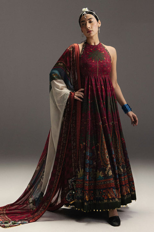 Zara Shahjahan Anarkali Festive Luxury Lawn –Best Seller