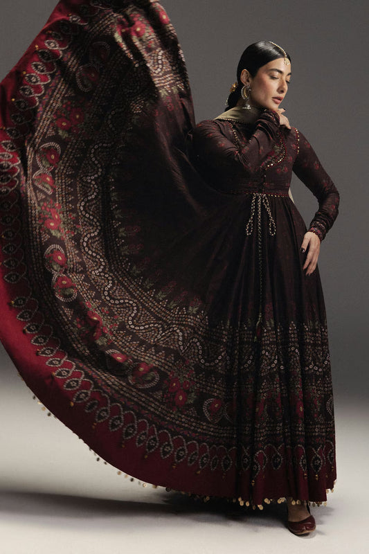 Zara Shahjahan Anarkali Festive Luxury Lawn – Best Seller