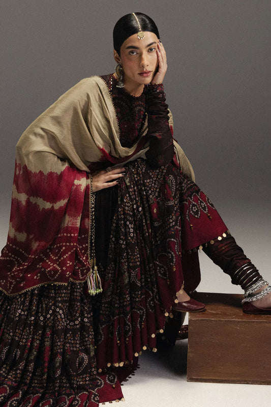 Zara Shahjahan Anarkali Festive Luxury Lawn – Best Seller