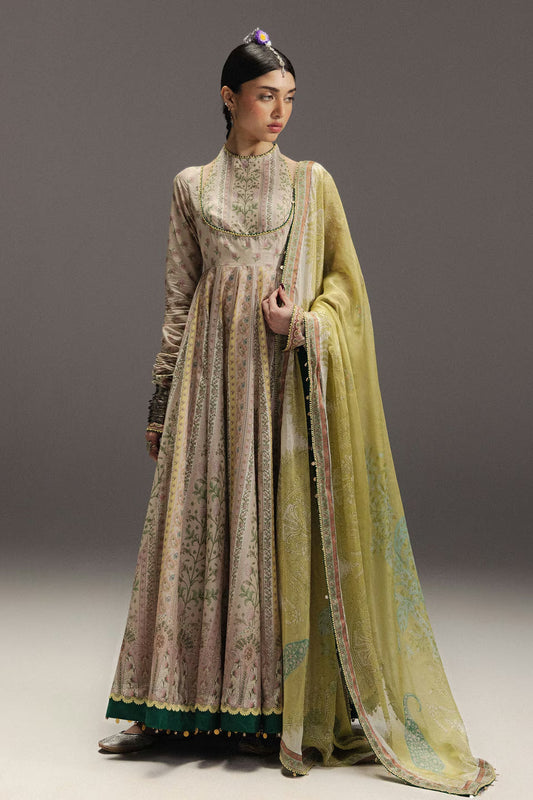 Zara Shahjahan Anarkali Festive Luxury Lawn – Best Seller