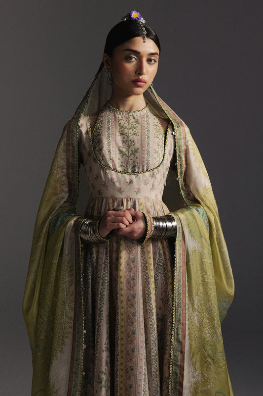 Zara Shahjahan Anarkali Festive Luxury Lawn – Best Seller