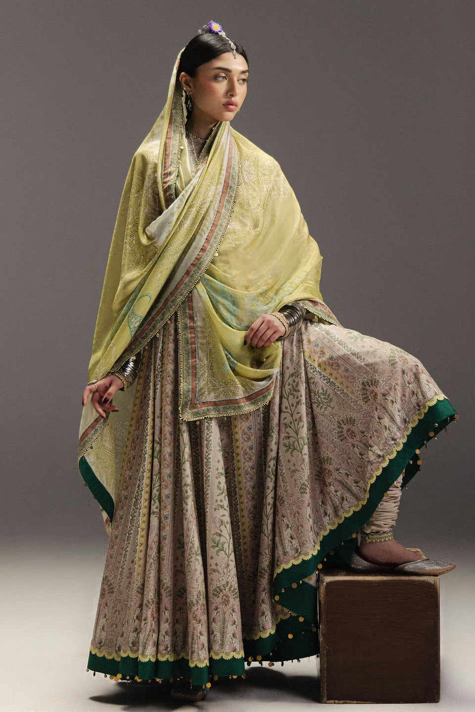 Zara Shahjahan Anarkali Festive Luxury Lawn – Best Seller